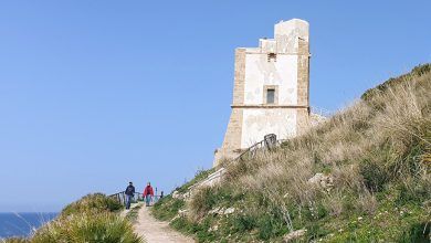 La torre di San Giovanni all'interno della Riserva di Monte Cofano.