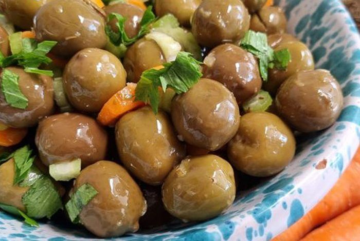 Olive schiacciate e cunzate