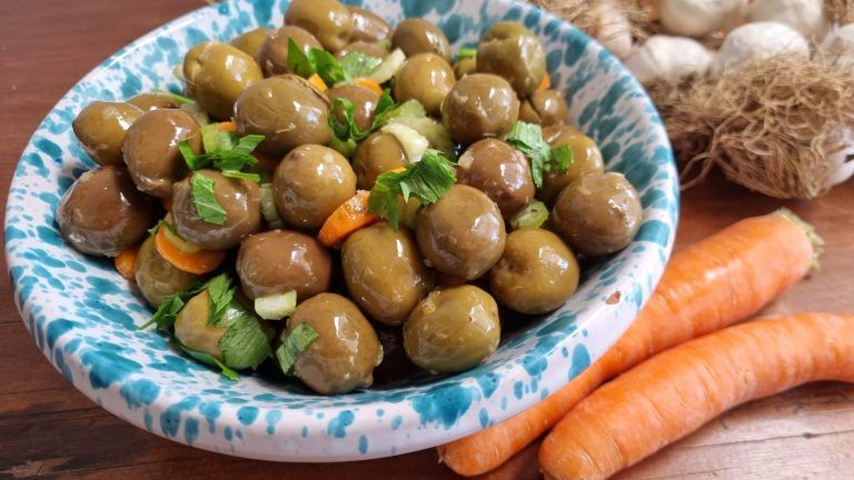 Olive schiacciate