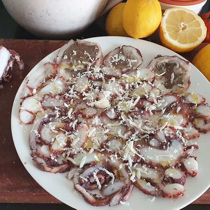Carpaccio di polpo
