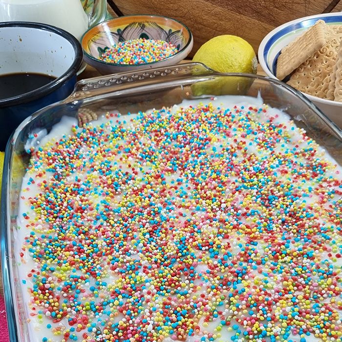 Biancomangiare con i biscotti