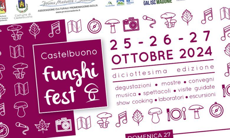 Locandina Funghi Fest 2024 Castelbuono