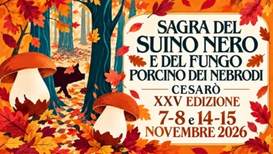 Sagra del Suino Nero e del Fungo Porcino dei Nebrodi, grafica dell’edizione 2026