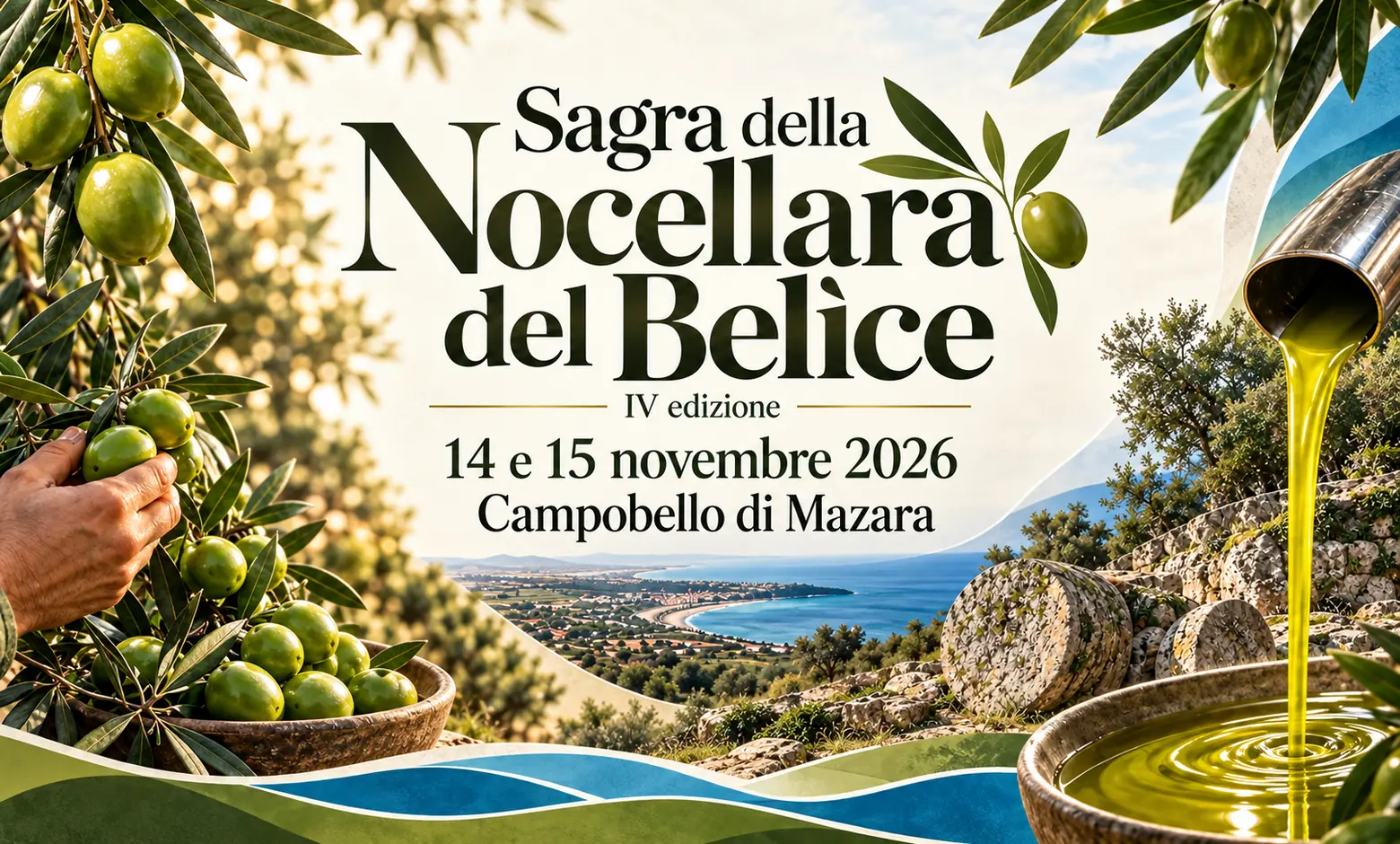 Sagra della Nocellara del Belìce, grafica dell’edizione 2026