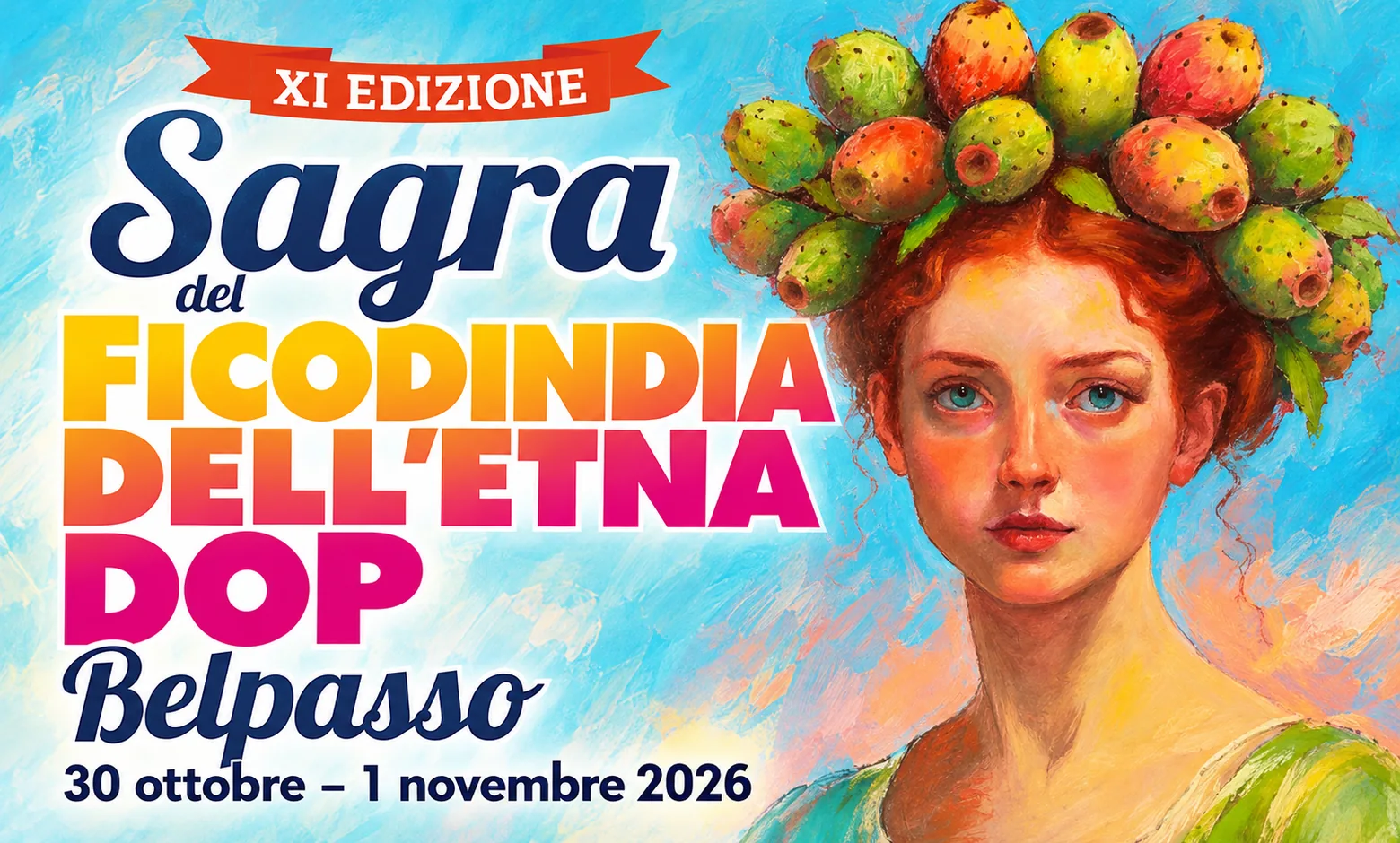 Sagra del Ficodindia Belpasso 2026: locandina dell'XI edizione dal 30 ottobre al 1° novembre